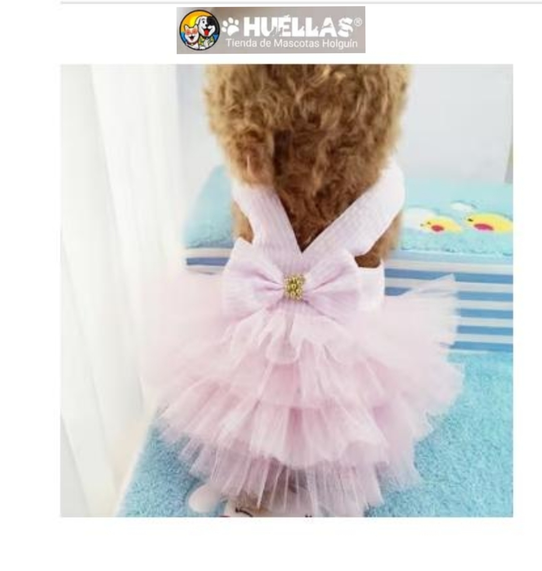 Vestido con falda de tul T-L